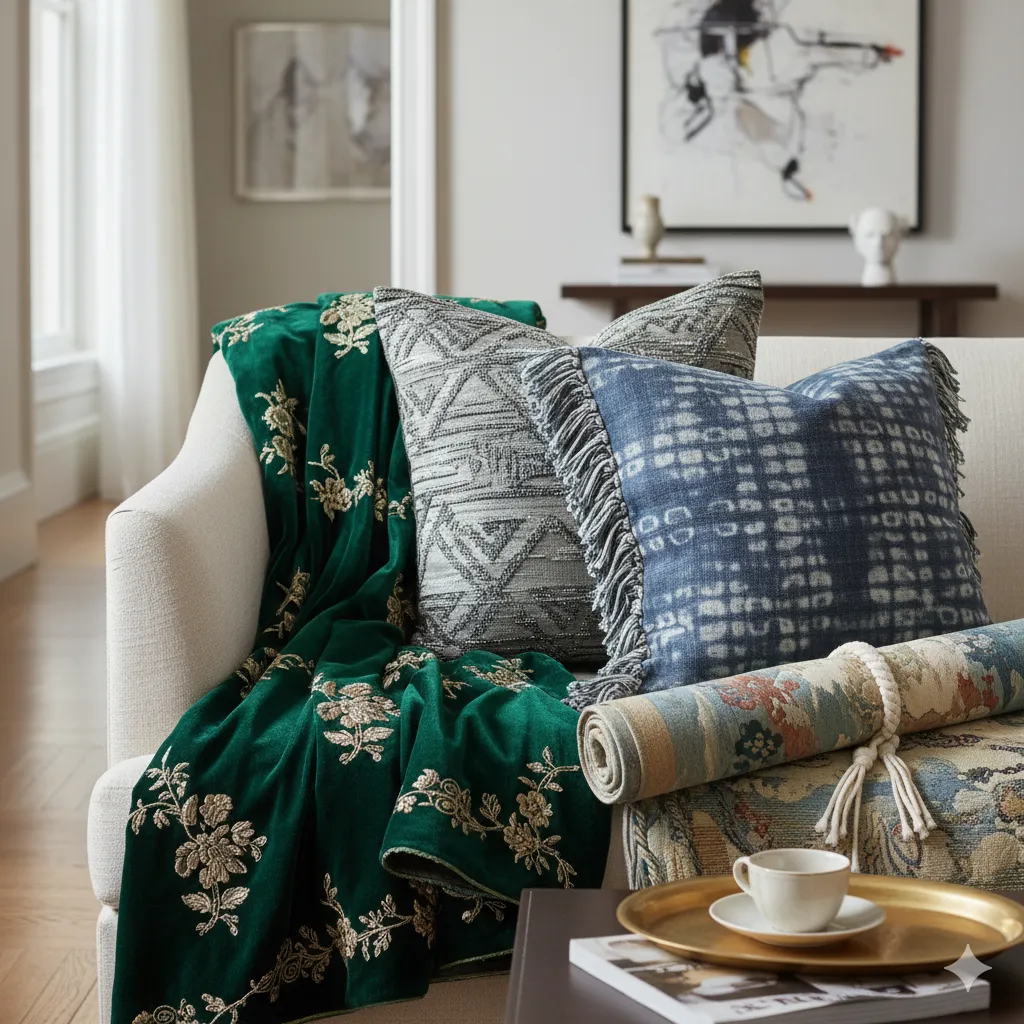 Textiles decorativos premium