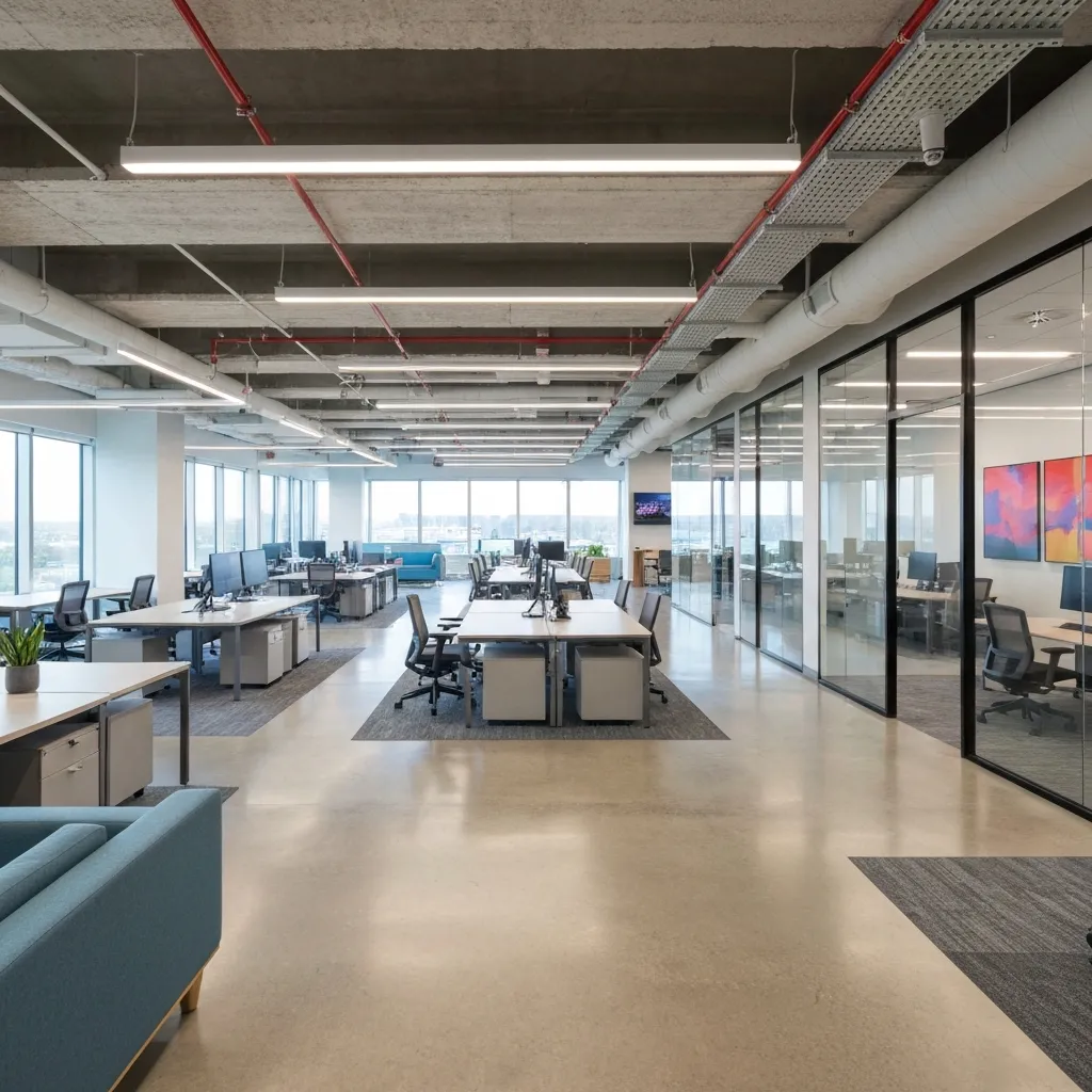 Oficina corporativa renovada