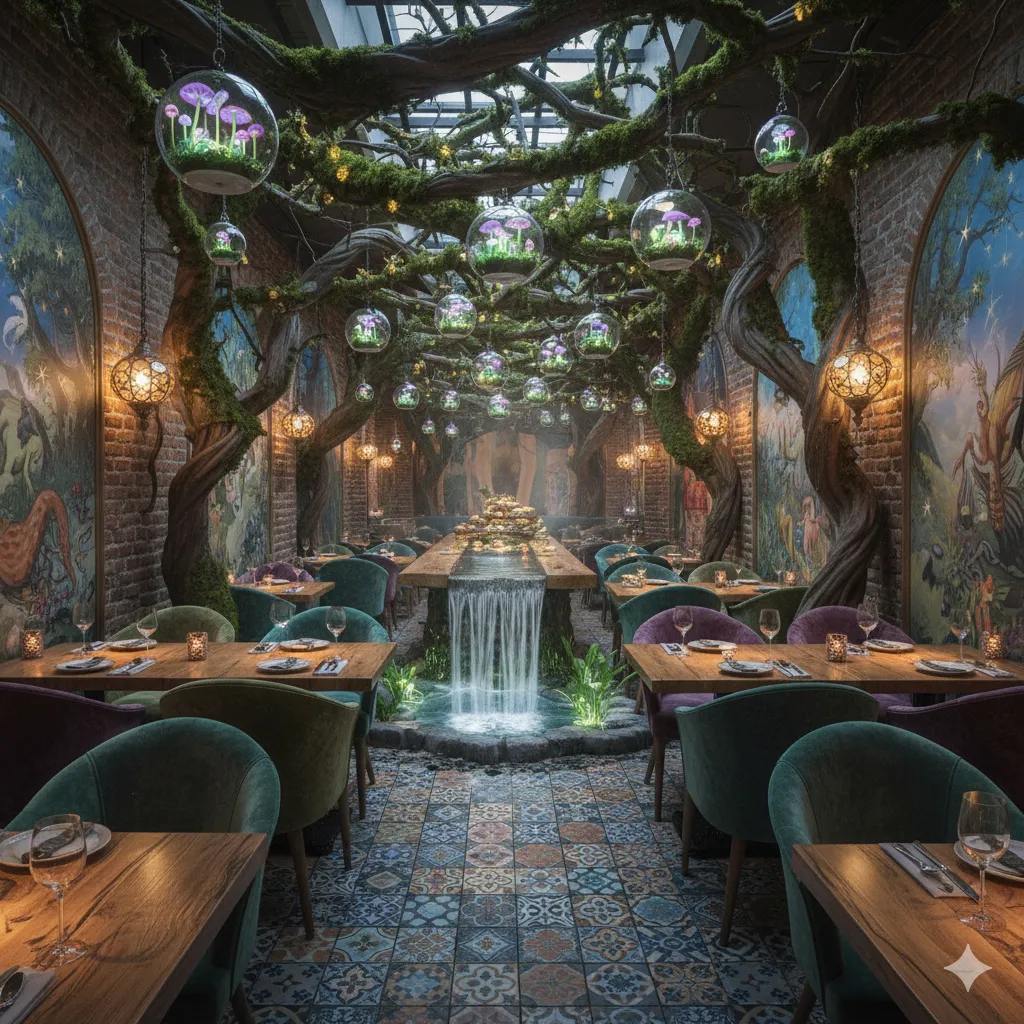 Restaurante con ambiente único